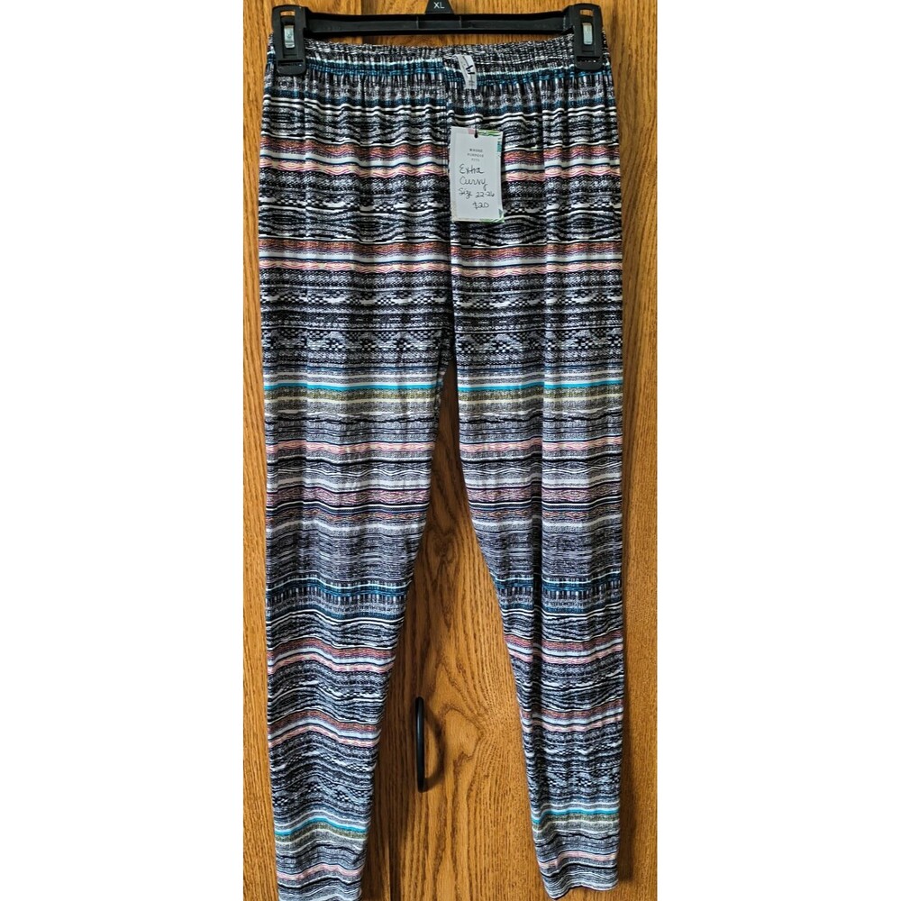 AJ Super Soft Stretchy High Rise Colorful Leggings Extra Curvy Fits Size 22 -26
